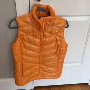 The North Face Puffer Vest Peach 550 Size S